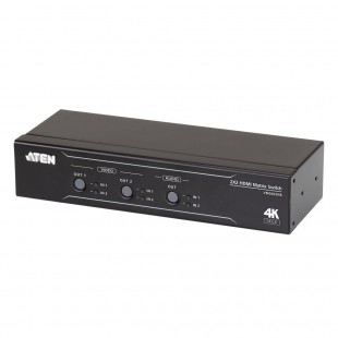 ATEN VM0202HB Matrix HDMI Switch 2x2 True 4K avec dépassement audio