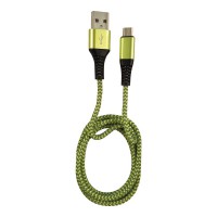 LC-Power LC-C-USB-MICRO-1M-7 USB A à Micro USB Cable, vert / gris, 1M