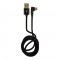 LC-Power LC-C-USB-MICRO-1M-2 USB A à Micro USB Cable, noir, incliné, 1M