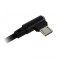 LC-Power LC-C-USB-MICRO-1M-2 USB A à Micro USB Cable, noir, incliné, 1M