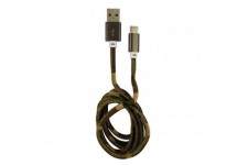 LC-Power LC-C-USB-Type-C-1M-5 USB A TO USB Type-C Cable, Camouflage Green, 1M