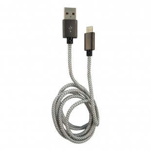 LC-Power LC-C-USB-Lightning-1m-1 (MFI) USB A TO Lightning Cable, Silver 1M