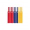 Label-the-Cable Basic, LTC 1130, ensemble de 10 mixtes (jaune, bleu, rouge)