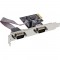 Carte d'interface Longshine, 2 ports en série, carte d'E / S PCI Express, LCS-6321M