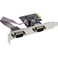 Carte d'interface Longshine, 2 ports en série, carte d'E / S PCI Express, LCS-6321M