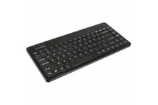 Perixx Periboard-505H plus De, mini clavier USB, trackball, hub, noir