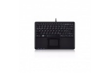 Perixx Periboard-510 H plus nous, mini clavier USB, pavé tactile, hub, noir