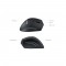 Périxx périmice-608, souris ergonomique programmable, sans fil, noire