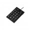 Périxx péripad-202 h, coussinet numérique USB avec hub à 2 ports, noir