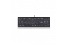 Perixx Periboard-324 DE, clavier USB illuminé avec des clés de ciseaux, noir