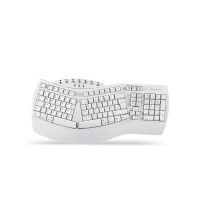 Perixx Periboard-612W de, clavier divisé ergonomique sans fil, blanc