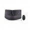 Périxx périduo-606b, DE, clavier et kit de valeur de souris, ergonomique, sans fil 2,4 GHz, noir