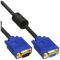 Câble d'extension S-VGA INLINE® Premium 15hd mâle à femelle noire 5m