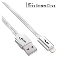 Câble USB Lightning Inline® pour iPad iPhone iPod Silver 1M MFI certifié