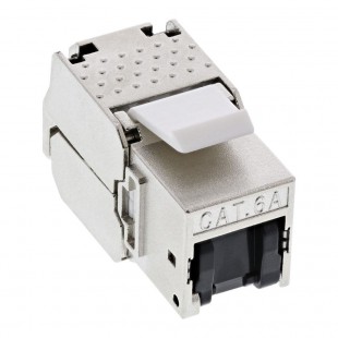 Inline® RJ45 Keystone Jack Snap-In Module Cat.6a, avec couverture de poussière