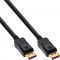 Câble INLINE® DisplayPort 1.4, 8k4k, noir, or, 2m