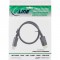 Câble INLINE® DisplayPort 1.4, 8k4k, noir, or, 0,5 m