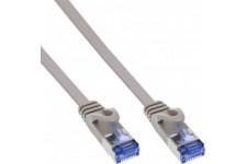 Câble de patch plat en ligne®, u / ftp, cat.6a, gris, 10m