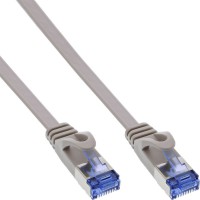 Câble de patch plat en ligne®, u / ftp, cat.6a, gris, 1m