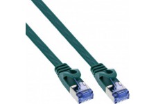 Câble de patch plat en ligne®, u / ftp, cat.6a, vert, 1m