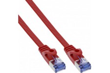 Câble de patch plat en ligne®, u / ftp, cat.6a, rouge, 10m