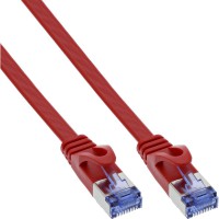 Câble de patch plat en ligne®, u / ftp, cat.6a, rouge, 1m