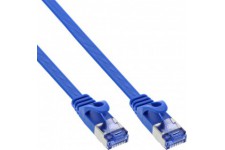 Câble de patch plat en ligne®, u / ftp, cat.6a, bleu, 10m