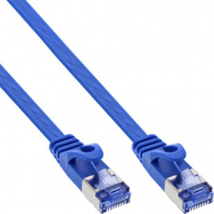 Câble de patch plat en ligne®, u / ftp, cat.6a, bleu, 1,5 m