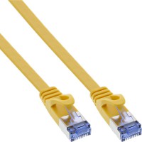 Câble de patch plat en ligne®, u / ftp, cat.6a, jaune, 10m