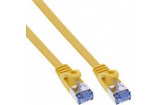 Câble de patch plat en ligne®, u / ftp, cat.6a, jaune, 10m