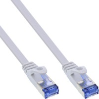 Câble de patch plat en ligne®, u / ftp, cat.6a, blanc, 10m