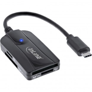 Lecteur de carte Inline® USB 3.1 USB-C, pour SD / SDHC / SDXC, MicroSD, UHS-II compatible