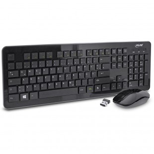 Clavier et souris Inline® Set USB 2.4G Layout allemand sans fil Max. 1600dpi noir