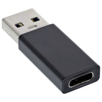 Adaptateur Inline® USB 3.2 Gen.2, USB-A mâle à USB-C femelle (Gen.1)