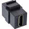 Module Snap-in Keystone Inline® HDMI, 4K / 60Hz, HDMI AF / AF Black
