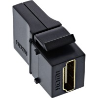 Module Snap-In HDMI Keystone HDMI, 4K / 60Hz, HDMI AF / AF Black incliné