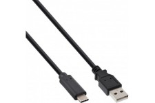 Câble USB 2.0 Inline®, mâle de type C à un mâle, noir, 3M