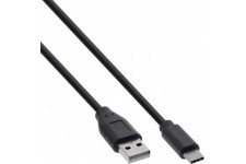 Câble USB 2.0 Inline®, mâle de type C à un mâle, noir, 5m