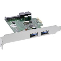 Inline® 2 + 2ports USB 3.0 Contrôleur hôte, PCIe, avec SATA Power et support LP