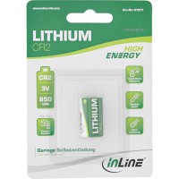 Batterie en ligne au lithium à haute énergie, batterie photo, CR2, 3V 850mAh, blister 1pcs