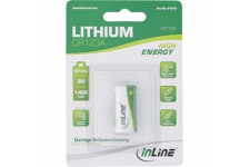 Batterie en ligne au lithium à haute énergie, batterie photo, CR123A, 3V 1400mAh, blister 1pcs