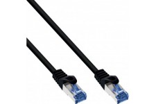 Câble de patch Inline®, cat.6a, s / ftp, pur industriel, noir, 25m