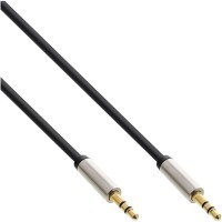 Câble audio Slim Inline® 3,5 mm mâle à mâle stéréo 1M