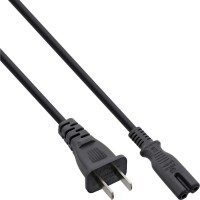 Inline® Power Cable China Pild à l'Euro8 IEC-C7, noir, 1,8 m