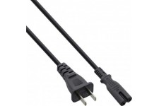 Inline® Power Cable China Pild à l'Euro8 IEC-C7, noir, 1,8 m