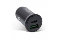 INLINE® USB Car Charger Power-Adapter Power Delivery, USB-A + USB Type-C, noir