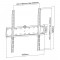 Support mural de base Inline®, pour le téléviseur à écran plat 81-140 cm (32-55 "), max. 40kg