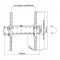 Inline® Basic Wall Mount Tiltable, pour le téléviseur à écran plat 81-140 cm (32-55 "), max. 40kg