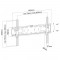 Support mural de base Inline®, pour le téléviseur à écran plat 94-178 cm (37-70 "), max. 50kg