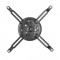 Support de plafond de projecteur de base Inline®, 15 cm, max. 13,5 kg
